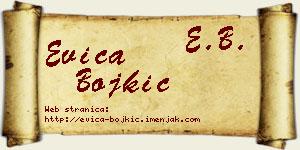 Evica Bojkić vizit kartica